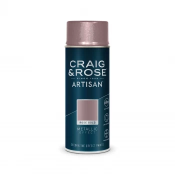 Image of Craig & Rose Artisan Rose Gold Metallic Effect Spray Paint