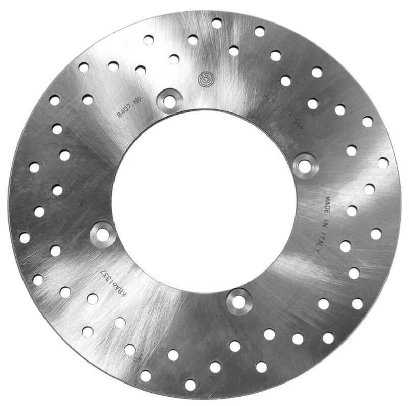 Image of 68B407N9 - Brembo Oro Prime Line Fixed Brake Disc For Yamaha YP 125 ABS 2018-2020 Rear Silver/Stainless Steel 68B407N9