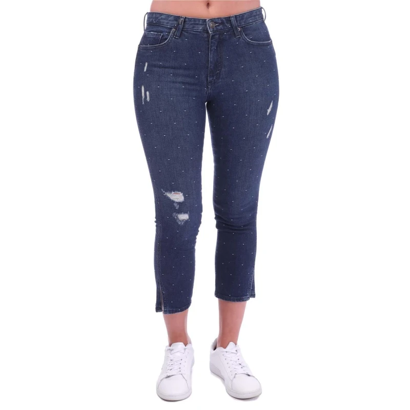 Image of Armani Exchange J22 Skinny-Fit Jeans - Blue Blue 24S