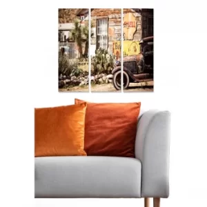 Image of MDF2324113 Multicolor Decorative MDF Painting (3 Pieces)