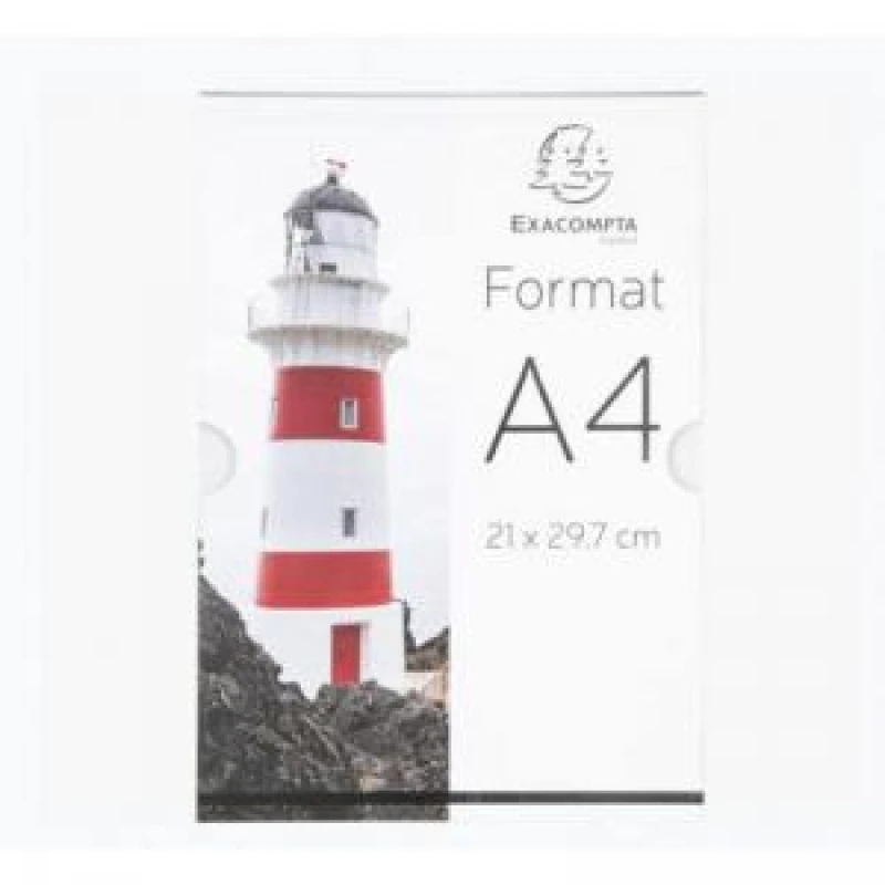 Image of Exacompta Wall Sign Holder A4 Portrait Office Clear Acrylic 84858HD