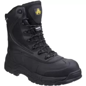 Image of Amblers Safety Mens AS440 Hybrid Metal Free Hi-leg Waterproof Safety Boot (10 UK) (Black) - Black
