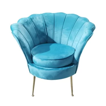 Image of Stanford Home Scallop Armchair 24 - Teal