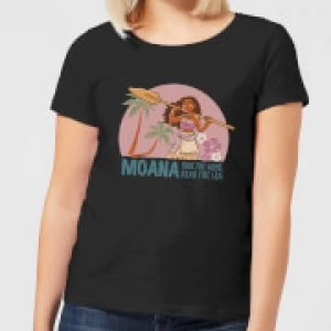 Image of Moana Read The Sea Womens T-Shirt - Black - 4XL - Black