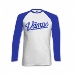 Image of The Vamps Ball White Raglan Baseball Shirt X Large