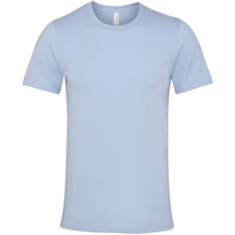 Image of Bella + Canvas Mens Jersey Crew Neck T-Shirt in Blue Size: Medium Blue Male M