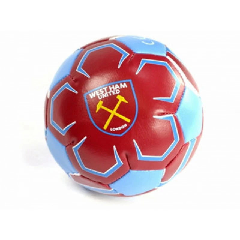 Image of West Ham United FC West Ham United FC West Ham FC Official 4" Mini Soft Football in Red Red One Size Unisex 5057520432304