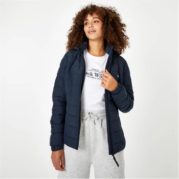 Image of Jack Wills Eco Luna Hooded Puffer Jacket - Navy