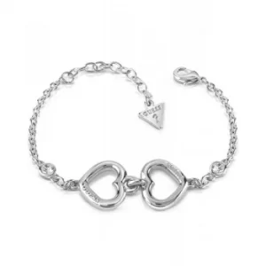Image of Ladies Guess Silver Plated Grace Bracelet