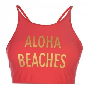 Image of SoulCal Crop Bikini Top Ladies - Red