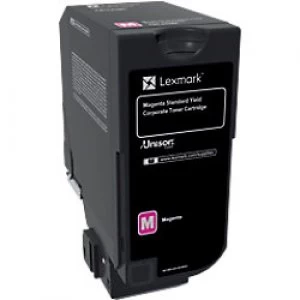 Image of Lexmark 74C2SME Magenta Laser Toner Ink Cartridge