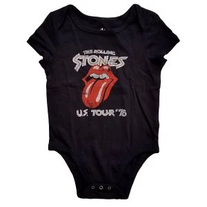 Image of The Rolling Stones - US Tour '78 Kids Baby Grow - Black