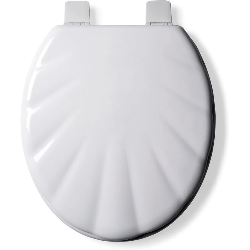 Image of Croydex Shell Style Stick 'N' Lock Toilet Seat White WROUL Unisex
