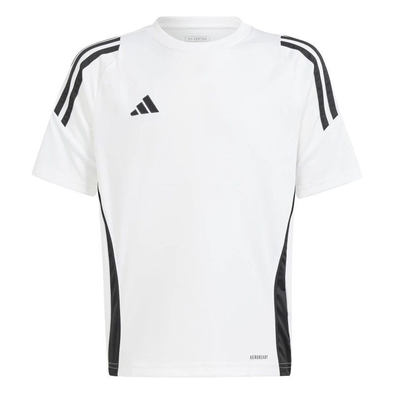 Image of adidas Tiro 24 T-Shirt Junior Boys White/Black male 13 Years