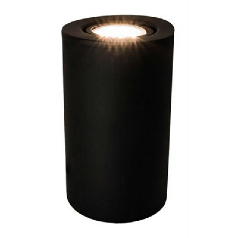 Image of Happy Homewares Matt Black Gu10 Floor Or Table Lamp Uplighter With Tilt Capability