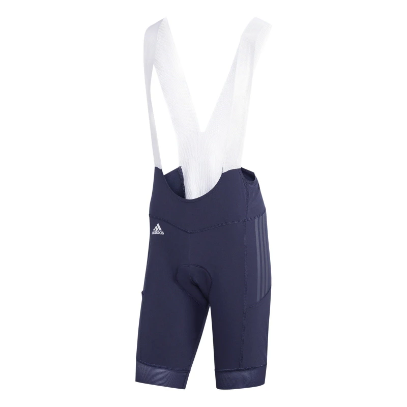 Image of adidas The Padded Adiventure Cycling Bib Shorts - Blue Blue XS