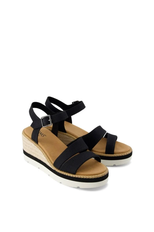 Image of TOMS Womens Darya Sandal in Black Size: 6 Black Female 6