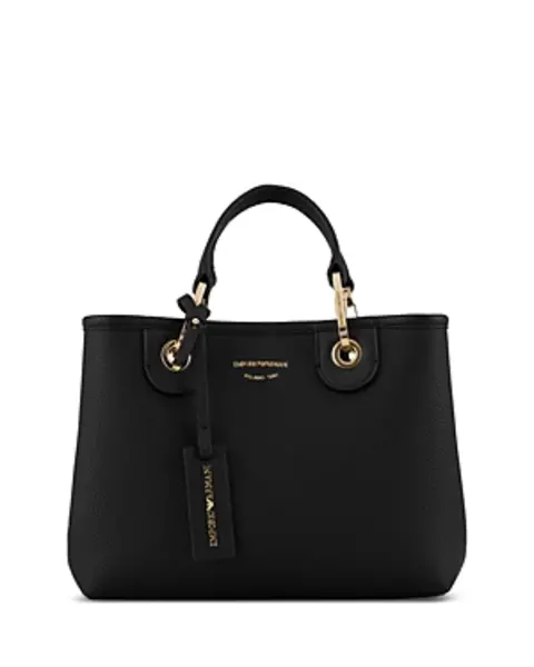 Image of Emporio Armani MyEA Small Black Shopper Tote Bag