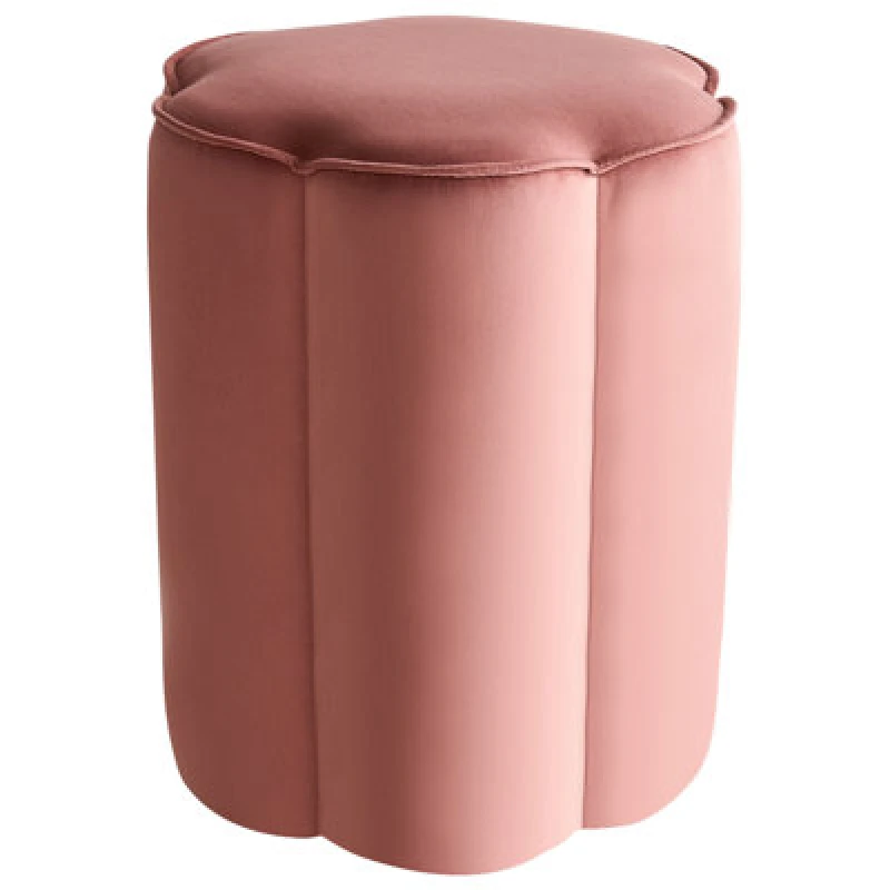 Image of Beliani Pouffe Tappen Velvet Pink