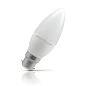 Image of Crompton Lamps LED Candle 5W B22 Dimmable Daylight Opal (40W Eqv)