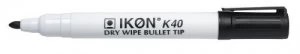 Image of Value Dry Wipe Marker Bullet Tip Black (PK10)