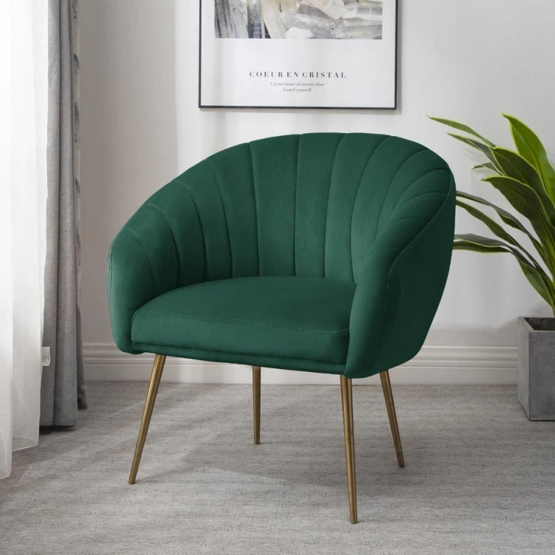 Image of Artemis Home Helena Accent Chair in Green Size: Armchair Green Unisex Armchair