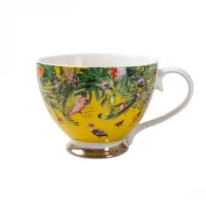 Image of Chinoiserie Footed Mug Ochre