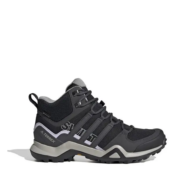 Image of adidas Terrex Swift R2 Mid Gore-Tex Hiking Shoes Womens Waterproof Hiking Boots 3.5 (36) Black 18603403235