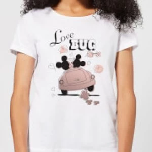 Image of Disney Mickey Mouse Love Bug Womens T-Shirt - White