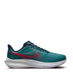 Image of Nike Air Zoom Pegasus 39 Mens Road Running Shoes (Extra Wide) - Blue
