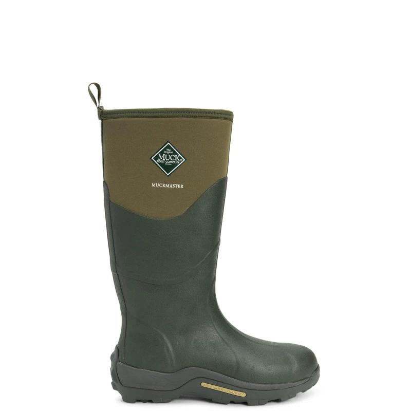Image of Muck Boots Muck Boots 'Muckmaster Hi' Wellington Boots in Green Size: 14 Green 14 Unisex 0664911016354