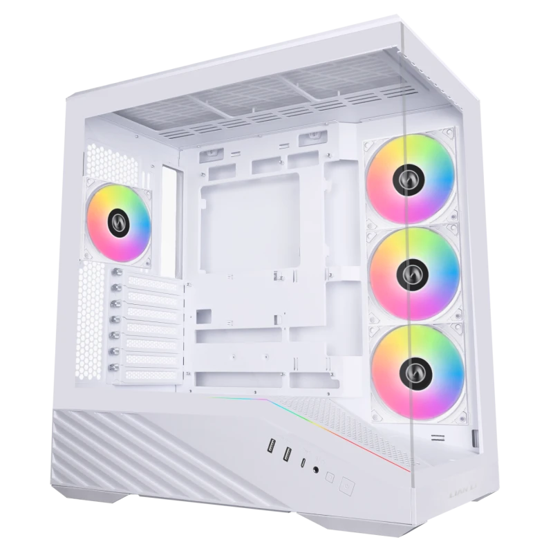 Image of Lian Li Vector V100 Mid Tower ATX Gaming Case - White