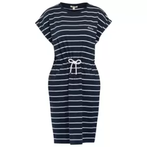 Image of Barbour Womens Marlo Stripe Dress Navy/White 14