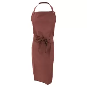 Image of Jassz Bistro Unisex Bib Apron With Pocket / Barwear (One Size) (Burgundy)