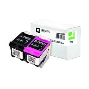 Image of Q-Connect Remanufactured Ink for HP 302XLBK Black HI6U6801CES222R