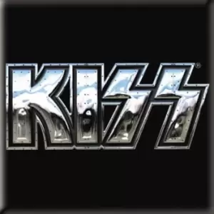 Image of KISS - Chrome Logo Fridge Magnet