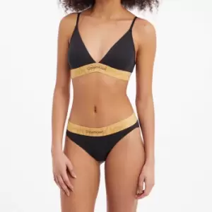 Image of Calvin Klein Women Logo-Jacquard Nylon Triangle Bra - S