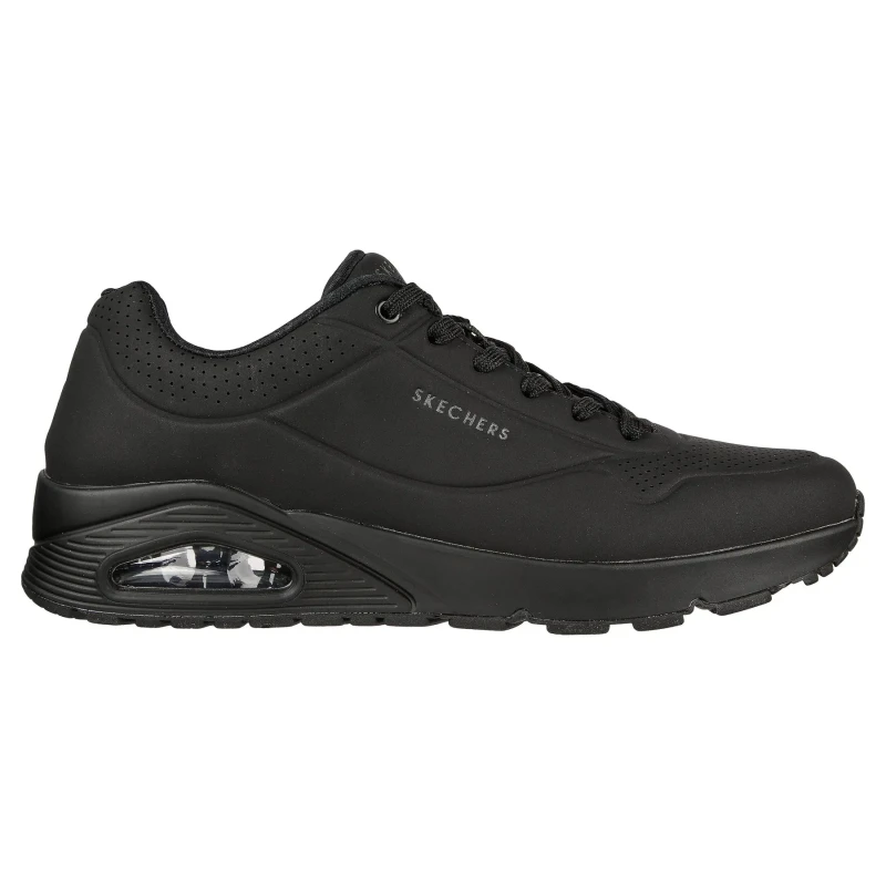 Image of Skechers UNO Stand On Air Mens Trainers - Black 6.5