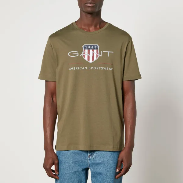 Image of GANT Archive Shield Cotton-Jersey T-Shirt - S