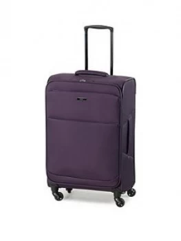 Image of Rock Luggage Ever-Lite Medium 4 Wheel Purple Suitcase