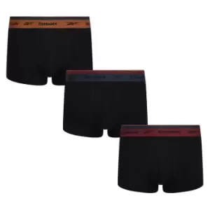 Image of Reebok 3 Pack Erk Trunks Mens - Black