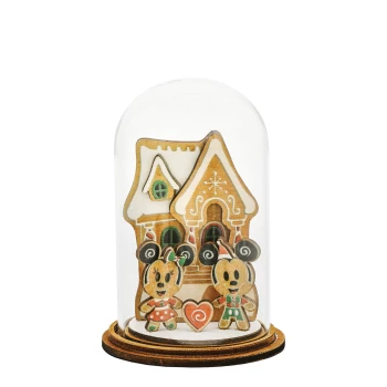 Image of Enchanting Disney Home For Christmas Mickey & Minnie Figurine