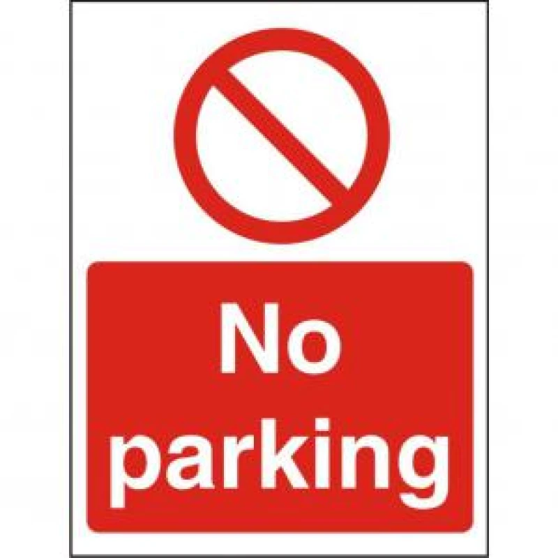Image of Seco Procedure Safety Sign No Parking Self Adhesive Vinyl 150 x 200mm EXR30148SS