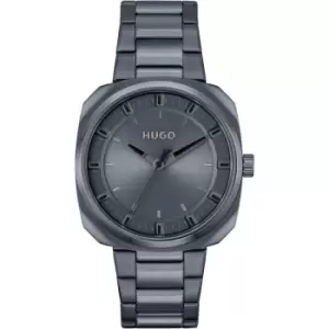 Image of Mens HUGO #SHRILL Blue IP Watch