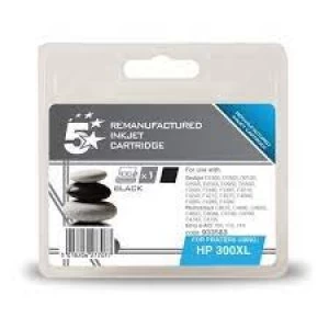 Image of 5 Star Office HP 300XL Black Inkjet Cartridge