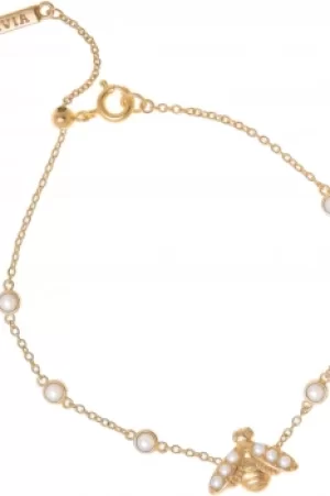 Image of Olivia Burton Pearl Bee Bracelet OBJAMB157