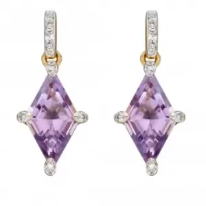 Image of 9ct Kite Shape Amy Yellow Gold Earrings GE2345M