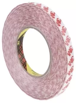 Image of 3M 9088 White Double Sided Plastic Tape, 12mm x 50m