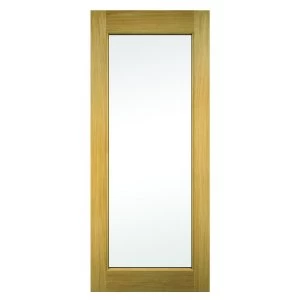 Image of Wickes Oxford External Oak Veneer Door Glazed 1981 x 838mm