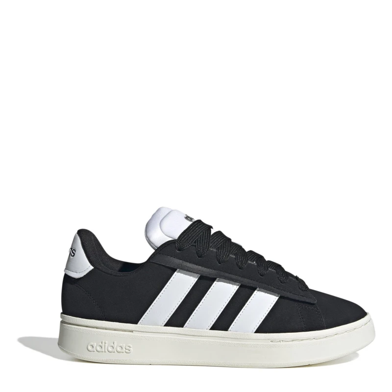 Image of adidas grand court alpha trainers in Black & white Black/White UK 11